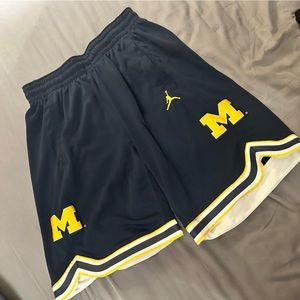 Michigan University dri-fit shorts, medium, never worn.